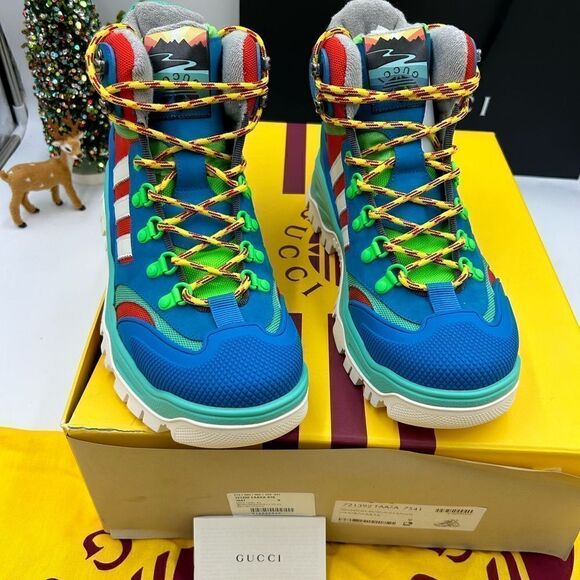 Men’s Gucci, X Adidas, leather training boots size 9, made in Italy - Picture 4 of 11